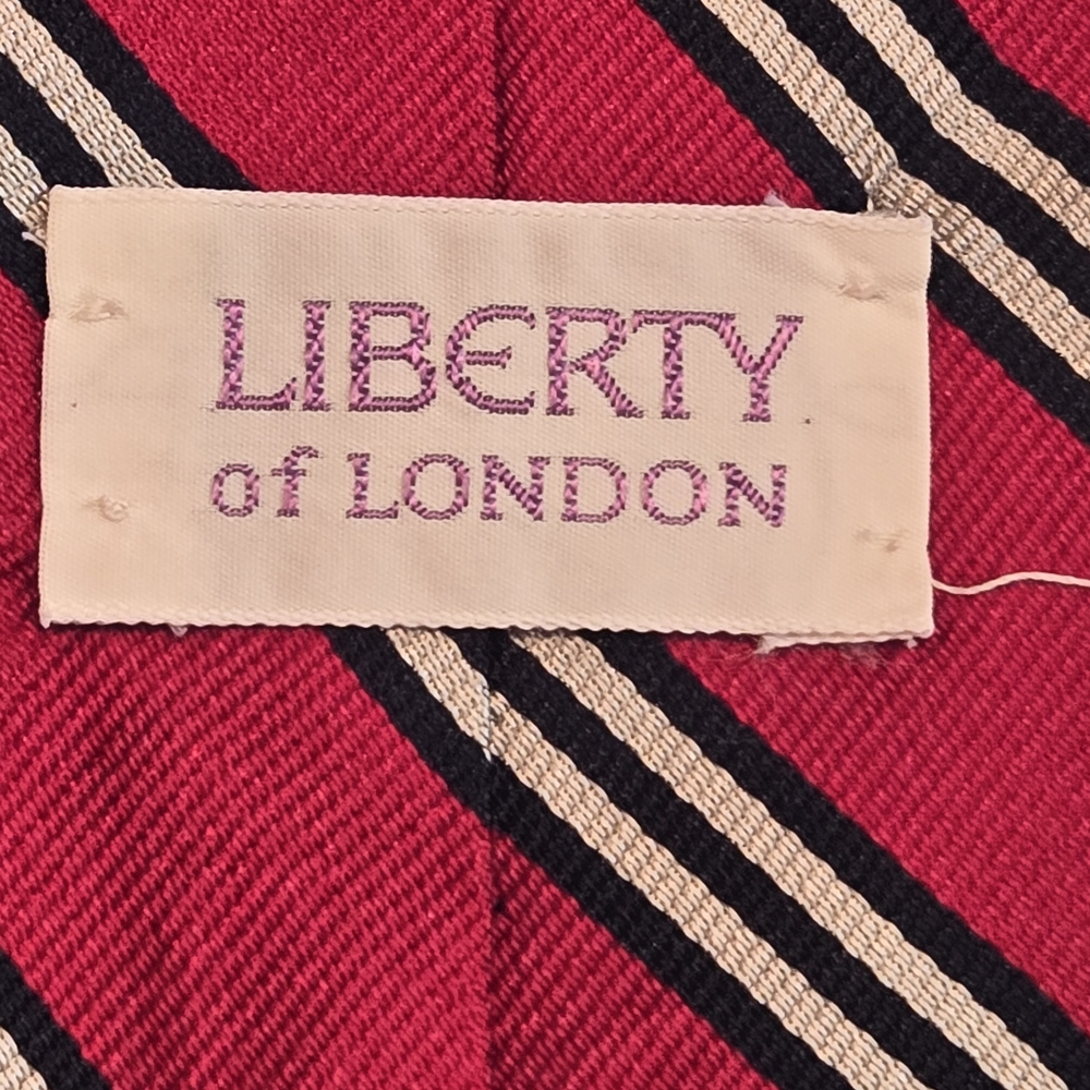 Liberty of London Red and Black Striped Fabric